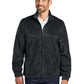 Men's Plush Fleece Full-Zip Jacket - F190 - Black