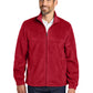 Men's Plush Fleece Full-Zip Jacket - F190 - Rich Red