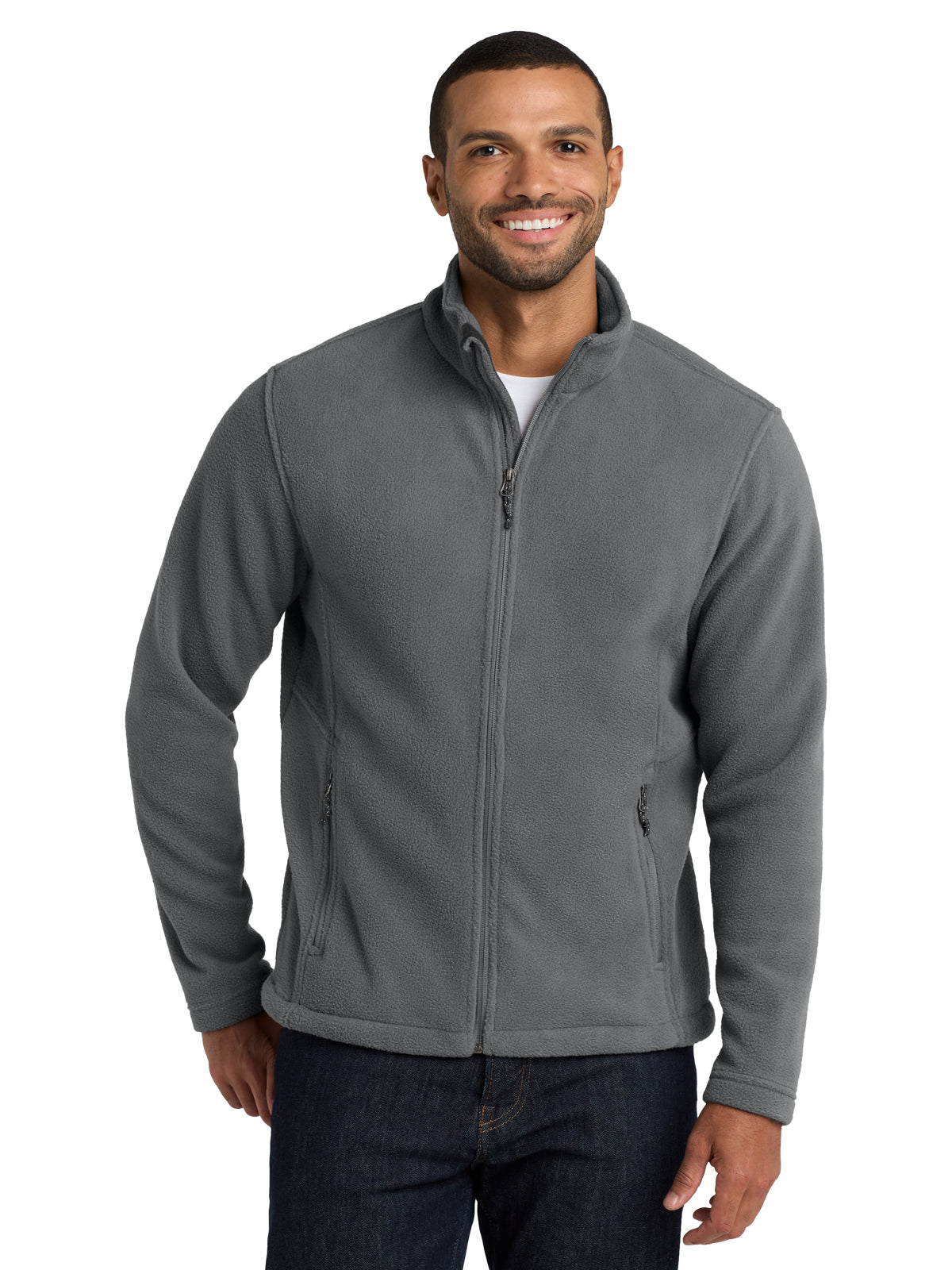 Men's Value Fleece Jacket - F217 - Deep Smoke