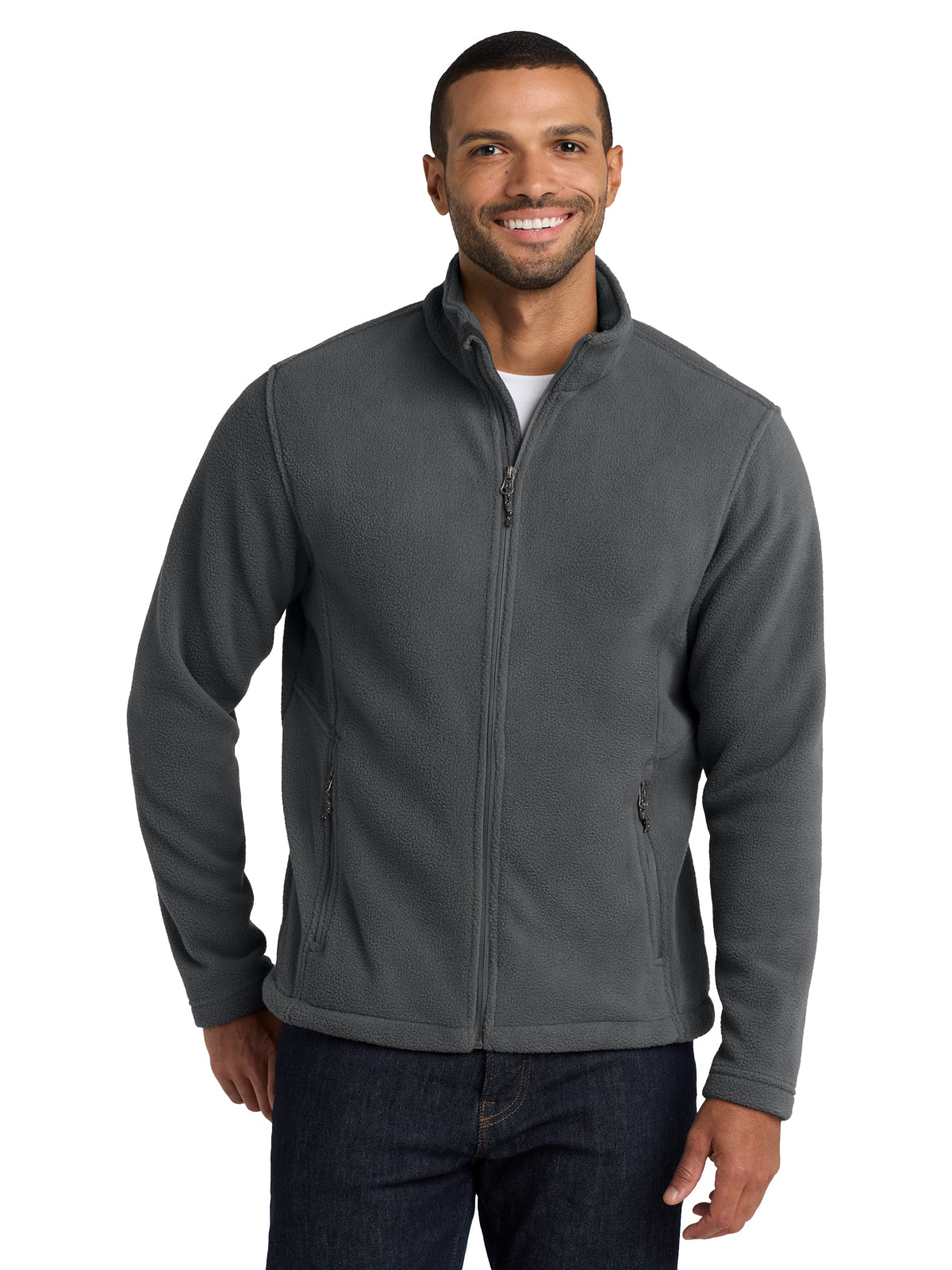 Men's Value Fleece Jacket - F217 - Iron Grey