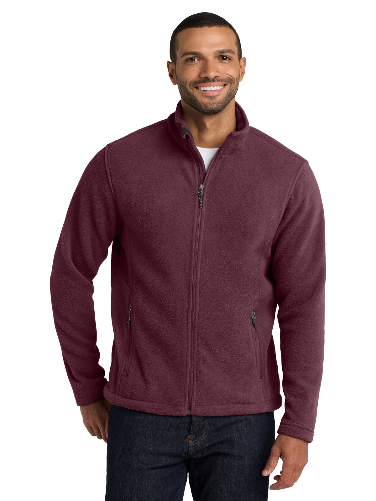 Men's Value Fleece Jacket - F217 - Maroon