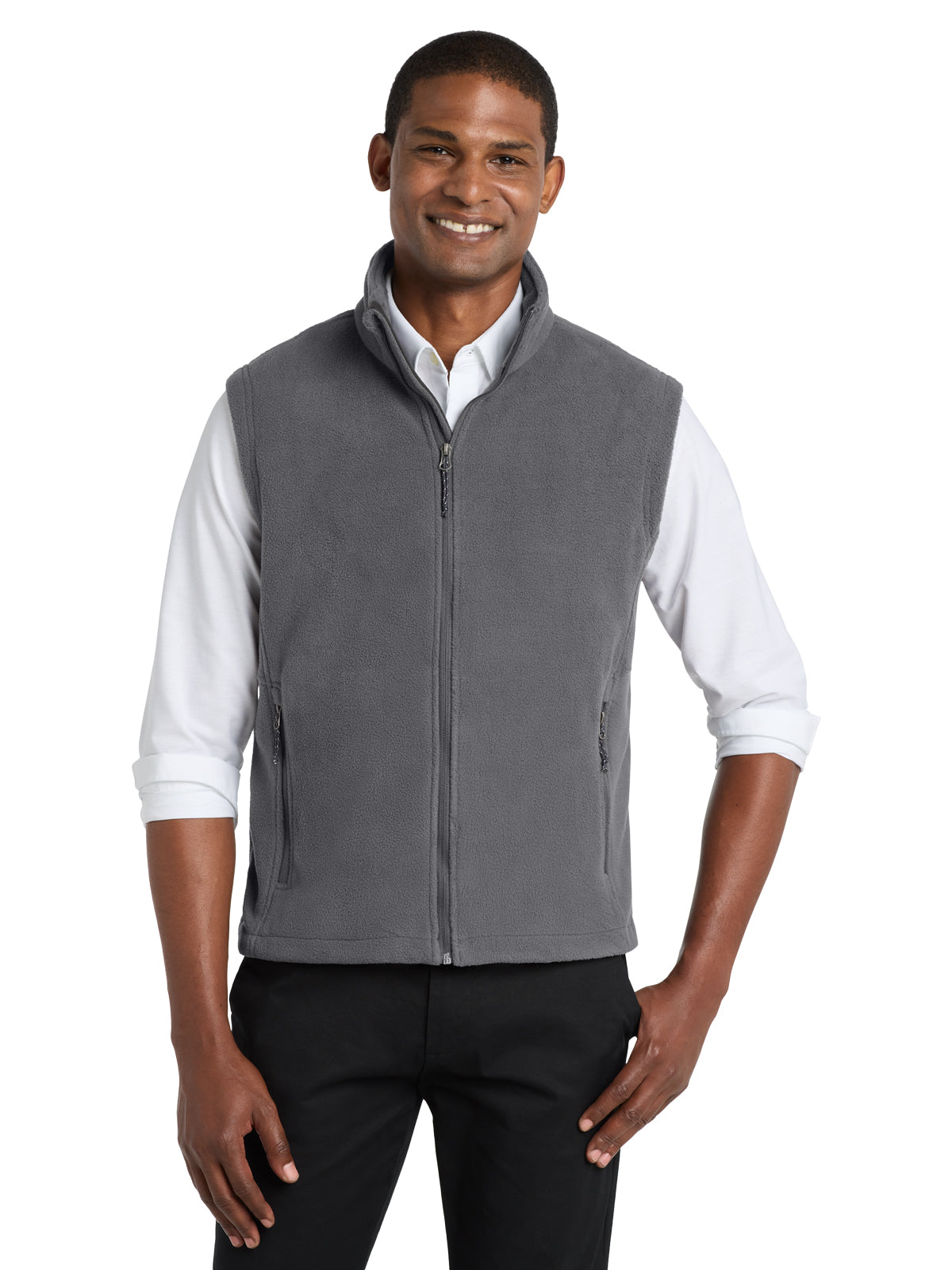 Men's Microfleece Jacket - F219 - Iron Grey