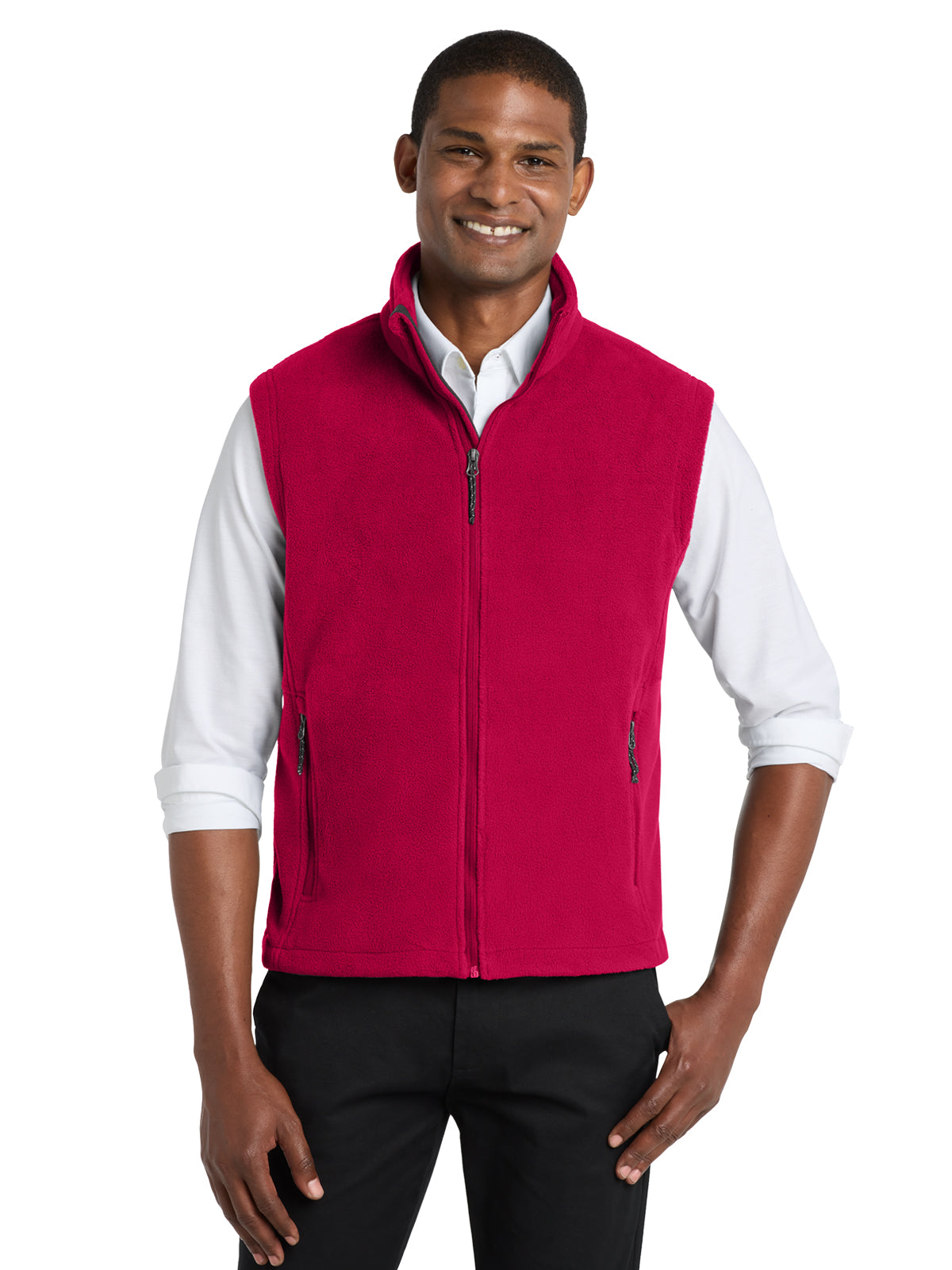 Men's Microfleece Jacket - F219 - True Red