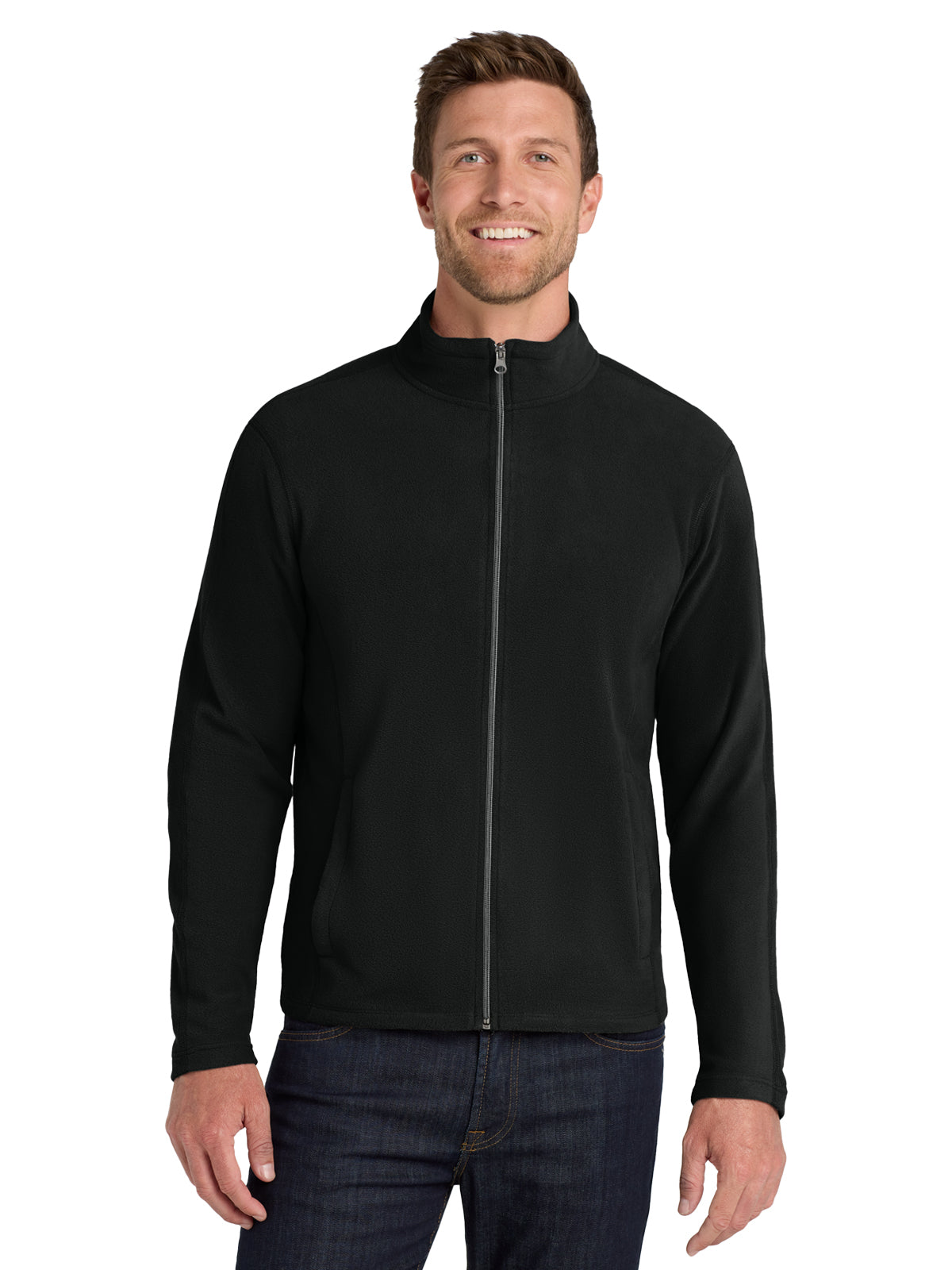 Men's Microfleece Jacket - F223 - Black