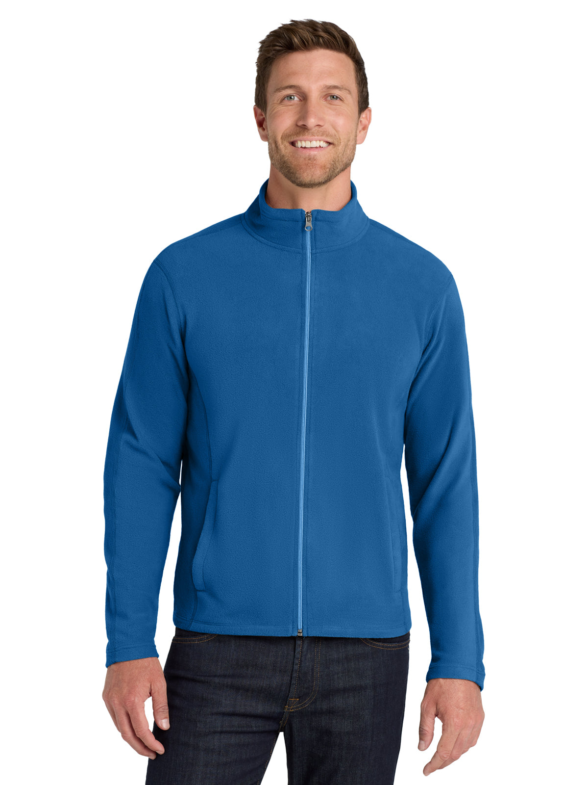 Men's Microfleece Jacket - F223 - Light Royal