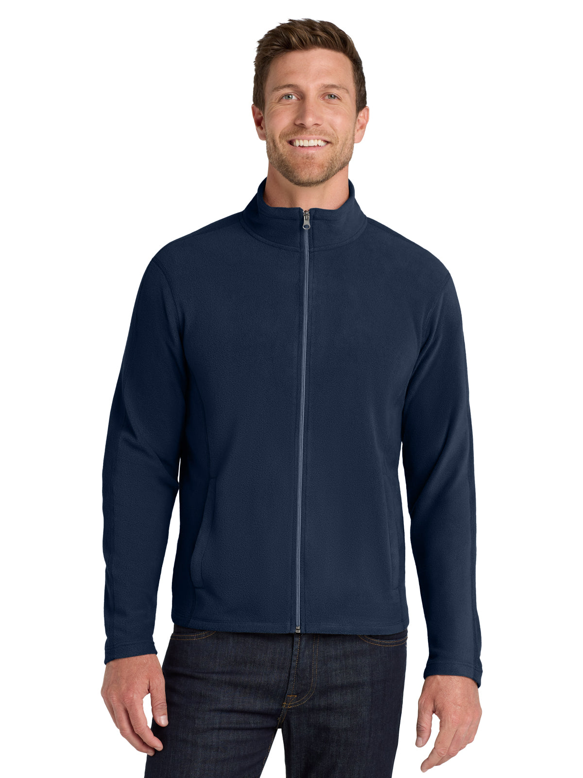 Men's Microfleece Jacket - F223 - True Navy