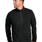 Men's Microfleece 1/2-Zip Pullover Sweatshirt - F224 - Black