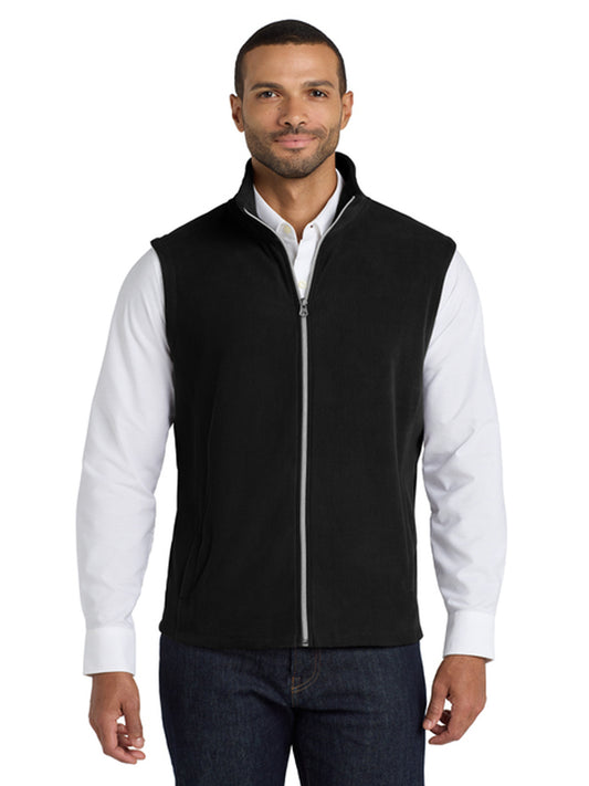 Men's 2-Pocket Microfleece Vest - F226 - Black