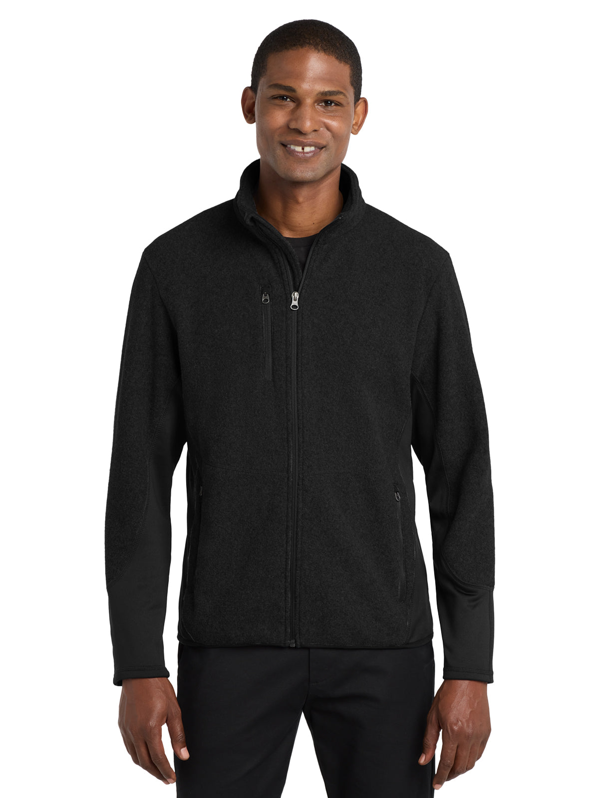 Men's Pro Fleece Zip Jacket - F227 - Black/Black
