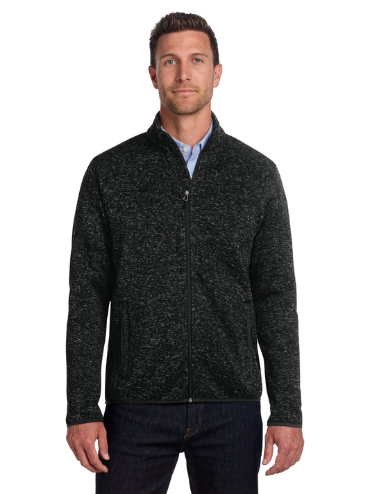 Men's Fleece Jacket - F232 - Black Heather