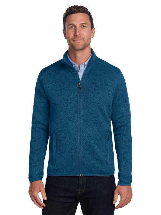 Men's Fleece Jacket - F232 - Medium Blue Heather