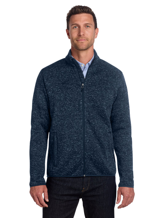 Men's Fleece Jacket - F232 - River Blue Navy Heather