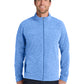 Men's Heather Microfleece Full-Zip Jacket - F235 - Light Royal Heather