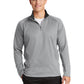 Men's Fleece Pocketless 1/4-Zip Sweatshirt - F243 - Silver/ Black