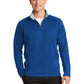 Men's Fleece Pocketless 1/4-Zip Sweatshirt - F243 - True Royal/ Silver