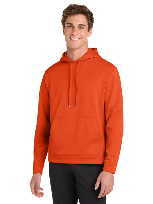 Men's Sport-Wick Fleece Pullover Hooded Sweatshirt - F244 - Deep Orange