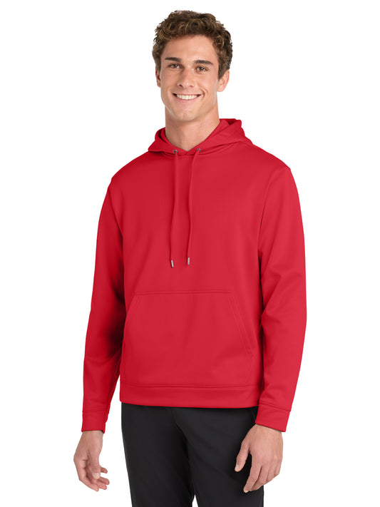 Men's Sport-Wick Fleece Pullover Hooded Sweatshirt - F244 - Deep Red