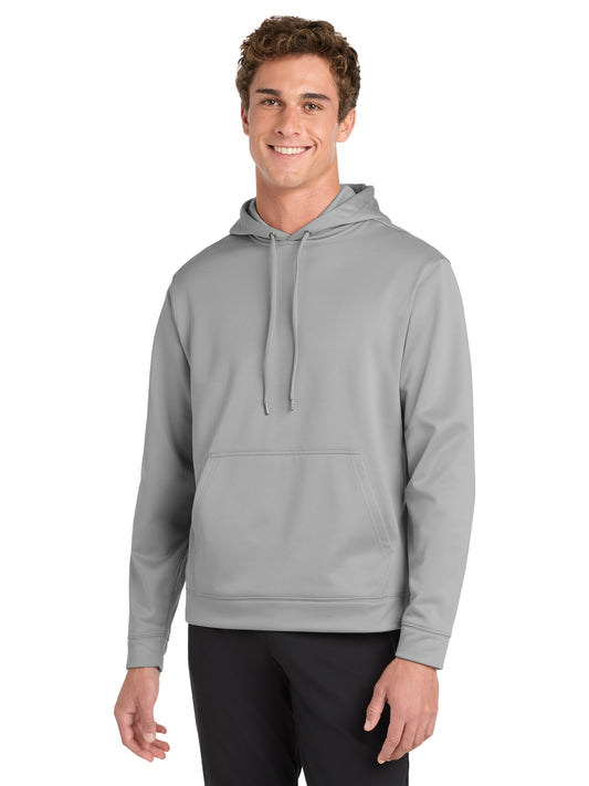 Men's Sport-Wick Fleece Pullover Hooded Sweatshirt - F244 - Silver