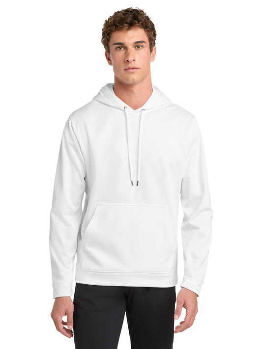 Men's Sport-Wick Fleece Pullover Hooded Sweatshirt - F244 - White