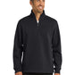 Men's Pocketless Slub Fleece 1/4-Zip Pullover - F295 - Black
