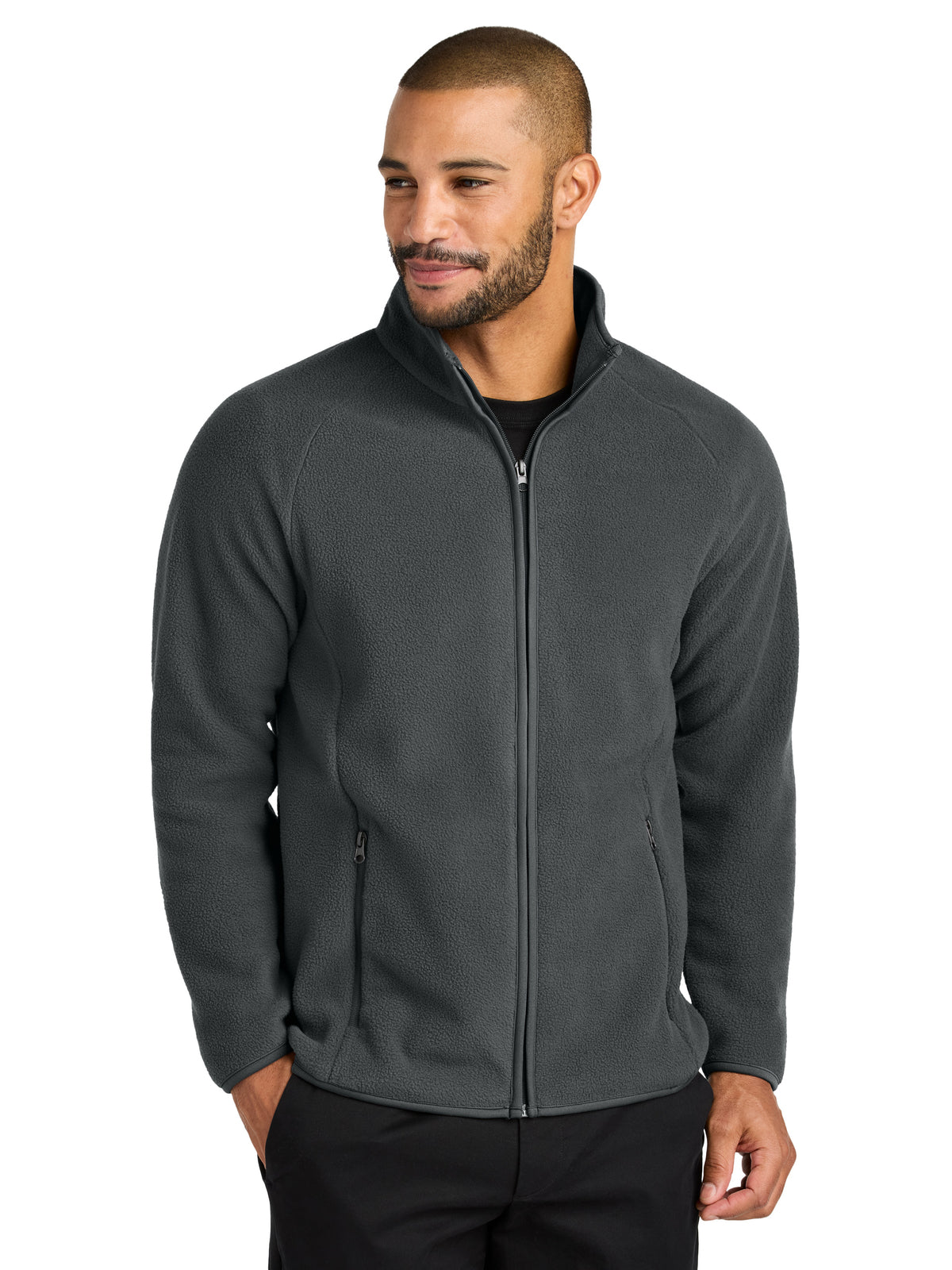 Men's Two-Pocket C-FREE Raglan Fleece Jacket - F700 - Grey Steel