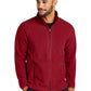 Men's Two-Pocket C-FREE Raglan Fleece Jacket - F700 - Rich Red