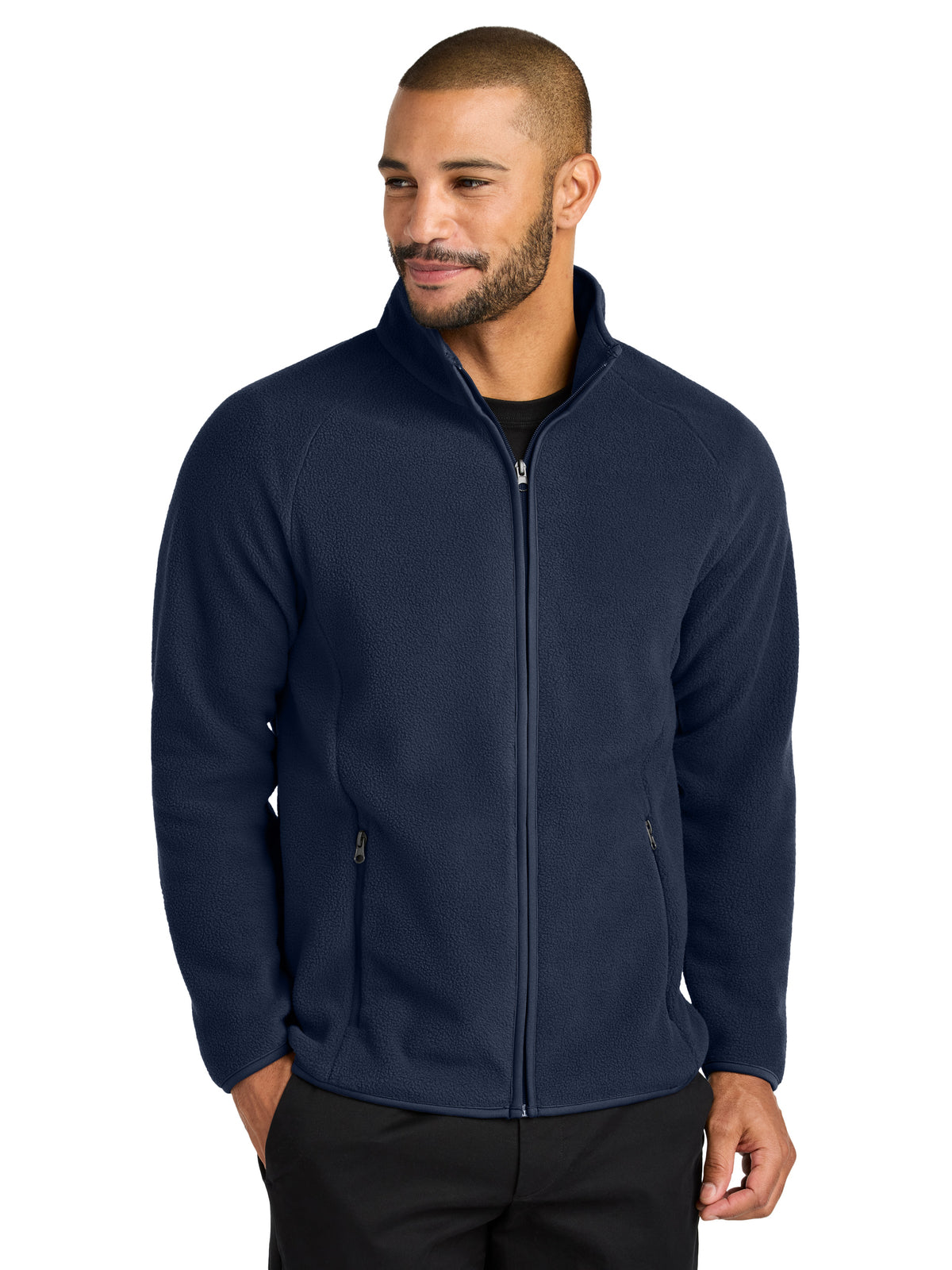 Men's Two-Pocket C-FREE Raglan Fleece Jacket - F700 - True Navy