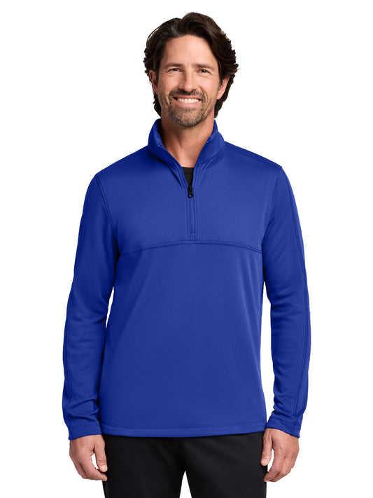 Men's Smooth Fleece 1/4 Zip Sweatshirt - F804 - True Royal