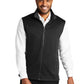 Men's Smooth Fleece Vest - F906 - Deep Black