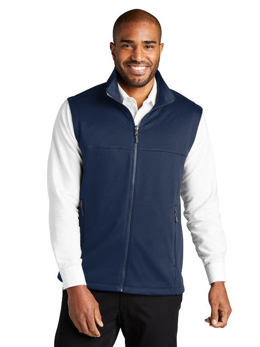 Men's Smooth Fleece Vest - F906 - River Blue Navy
