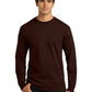 Men's Pocketless Long Sleeve Tee - G2400 - Dark Chocolate