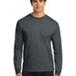 Men's Pocketless Long Sleeve Tee - G2400 - Dark Heather