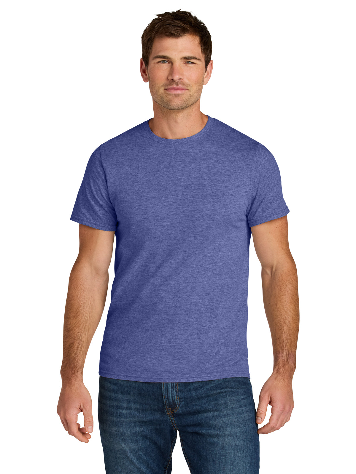 Unisex Ring Spun T-Shirt - IC46M - Retro Heather Purple