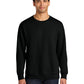Unisex Pocketless CVC Ring Spun Crewneck Sweatshirt - IC48M - Black Ink