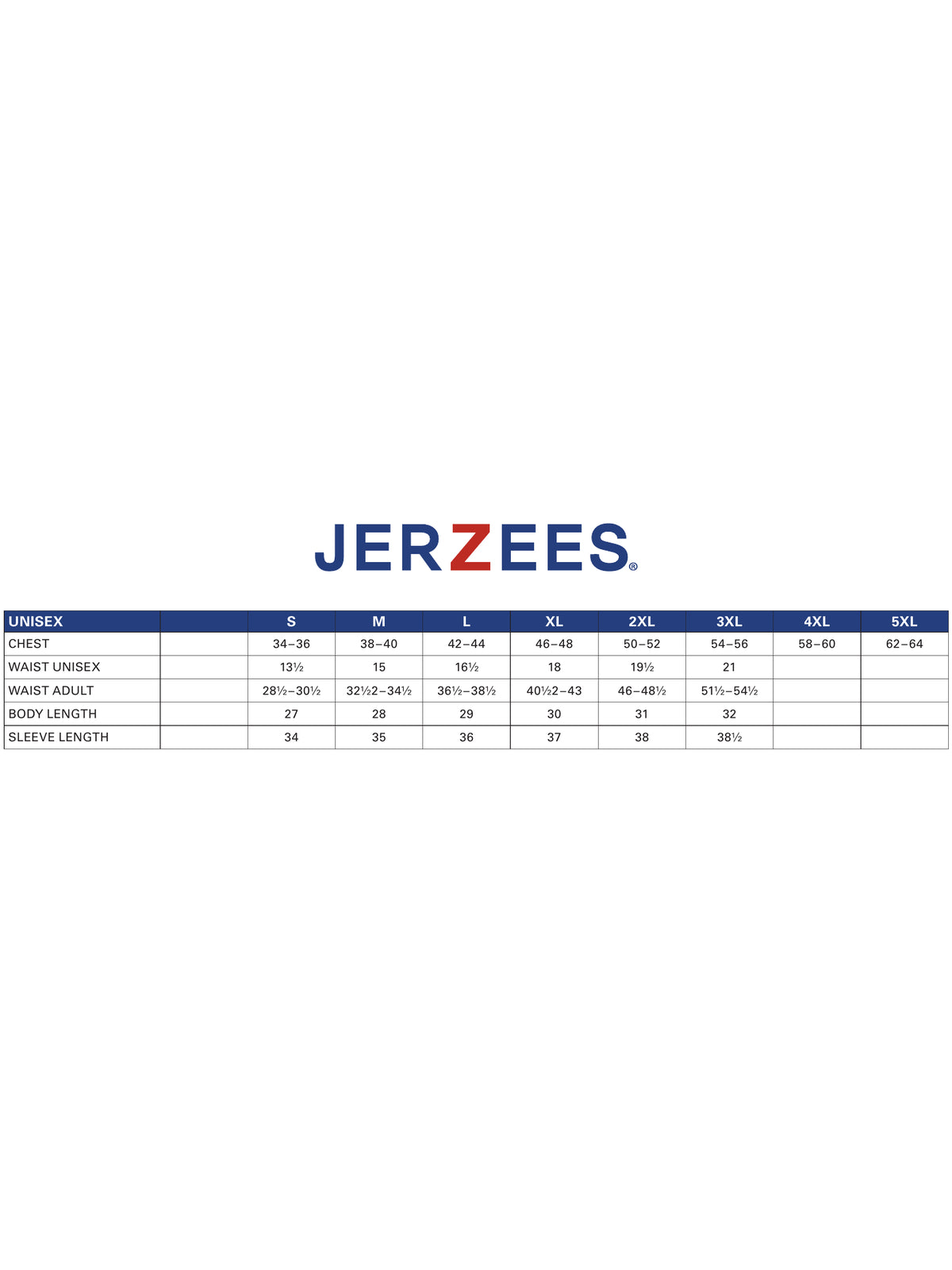 SIZECHART