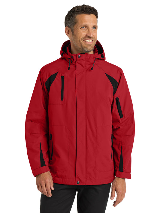 Men's All-Season II Waterproof Jacket - J304 - True Red/Black