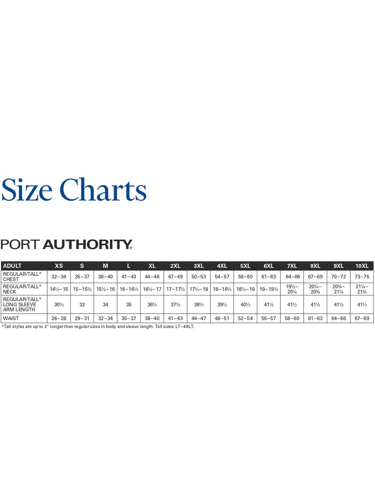 SIZECHART