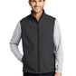 Men's Soft Shell Vest - J325 - Black Charcoal Heather