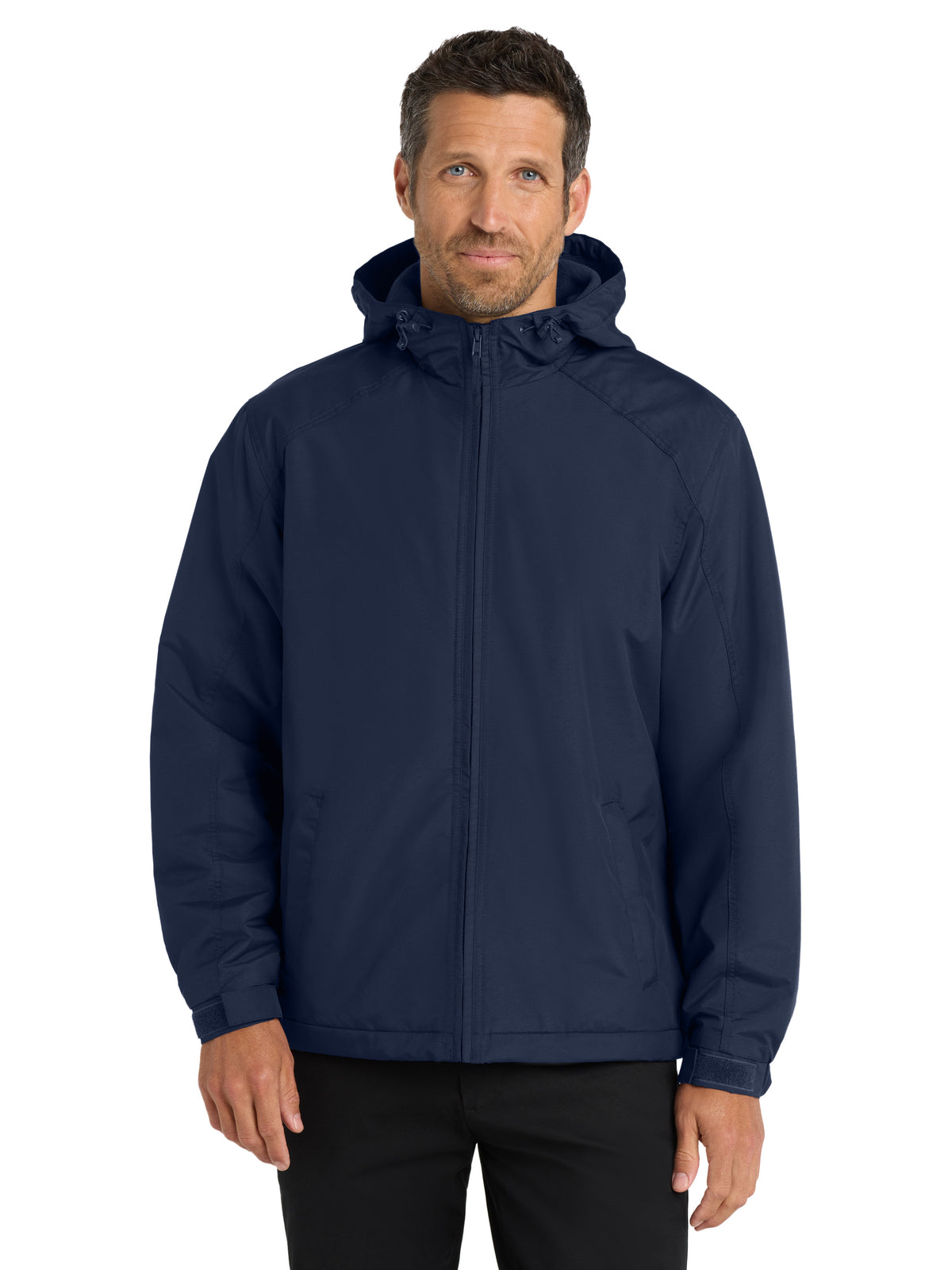 Men's Hooded Charger Jacket - J327 - True Navy