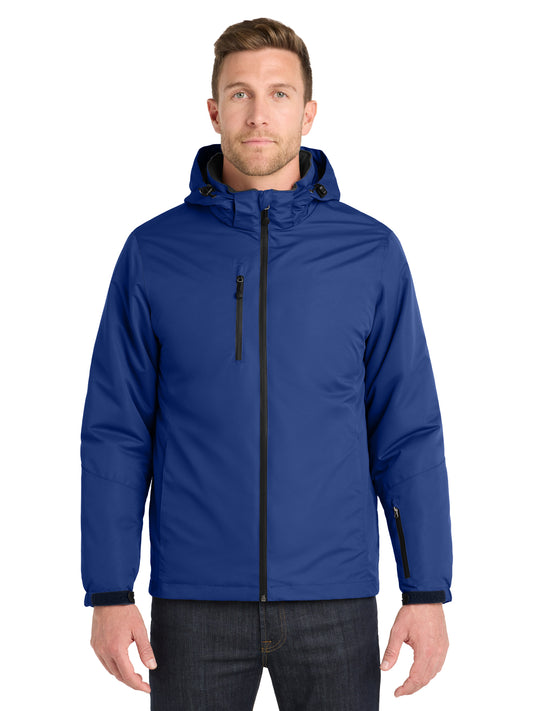 Men's Four-Pocket Vortex Waterproof 3-in-1 Jacket - J332 - Night Sky Blue/Black