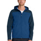 Men's Hooded Core Soft Shell Jacket - J335 - Night Sky Blue/Dress Blue Navy