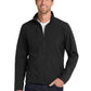 Men's Back-Block Soft Shell Jacket - J336 - Black/Black