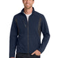 Men's Back-Block Soft Shell Jacket - J336 - Dress Blue Navy/Battleship Grey