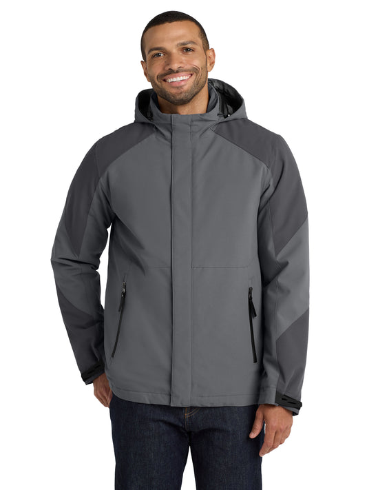 Men's Insulated Waterproof Tech Jacket - J405 - Shadow Grey/Storm Grey