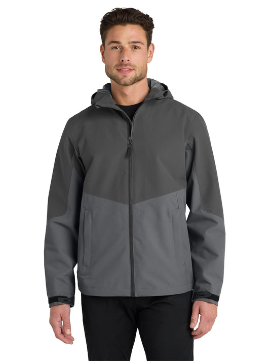 Men's Tech Waterproof Rain Jacket - J406 - Storm Grey/Shadow Grey