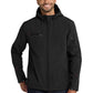 Men's Textured Hooded Soft Shell Jacket - J706 - Black