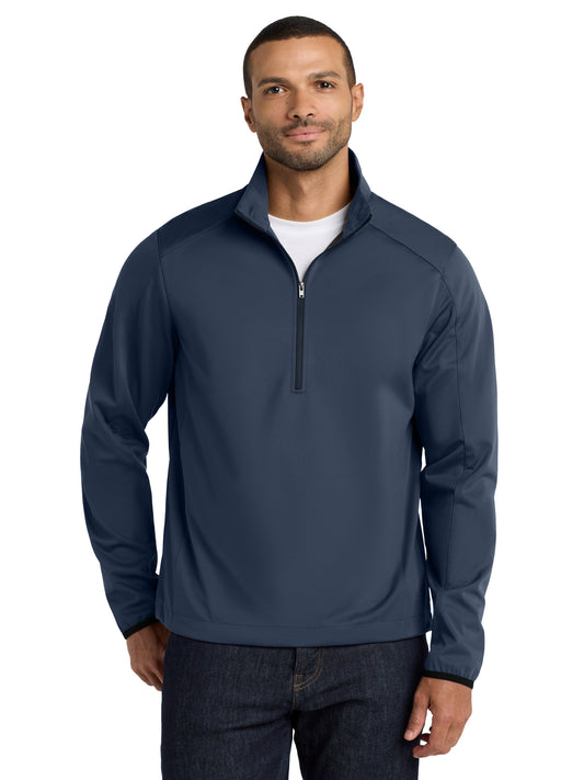 Men's Active 1/2-Zip Soft Shell Jacket - J716 - Dress Blue Navy