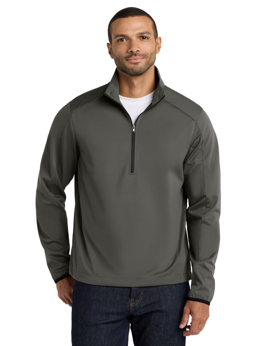 Men's Active 1/2-Zip Soft Shell Jacket - J716 - Grey Steel