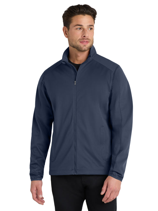 Men's Active Soft Shell Jacket - J717 - Dress Blue Navy