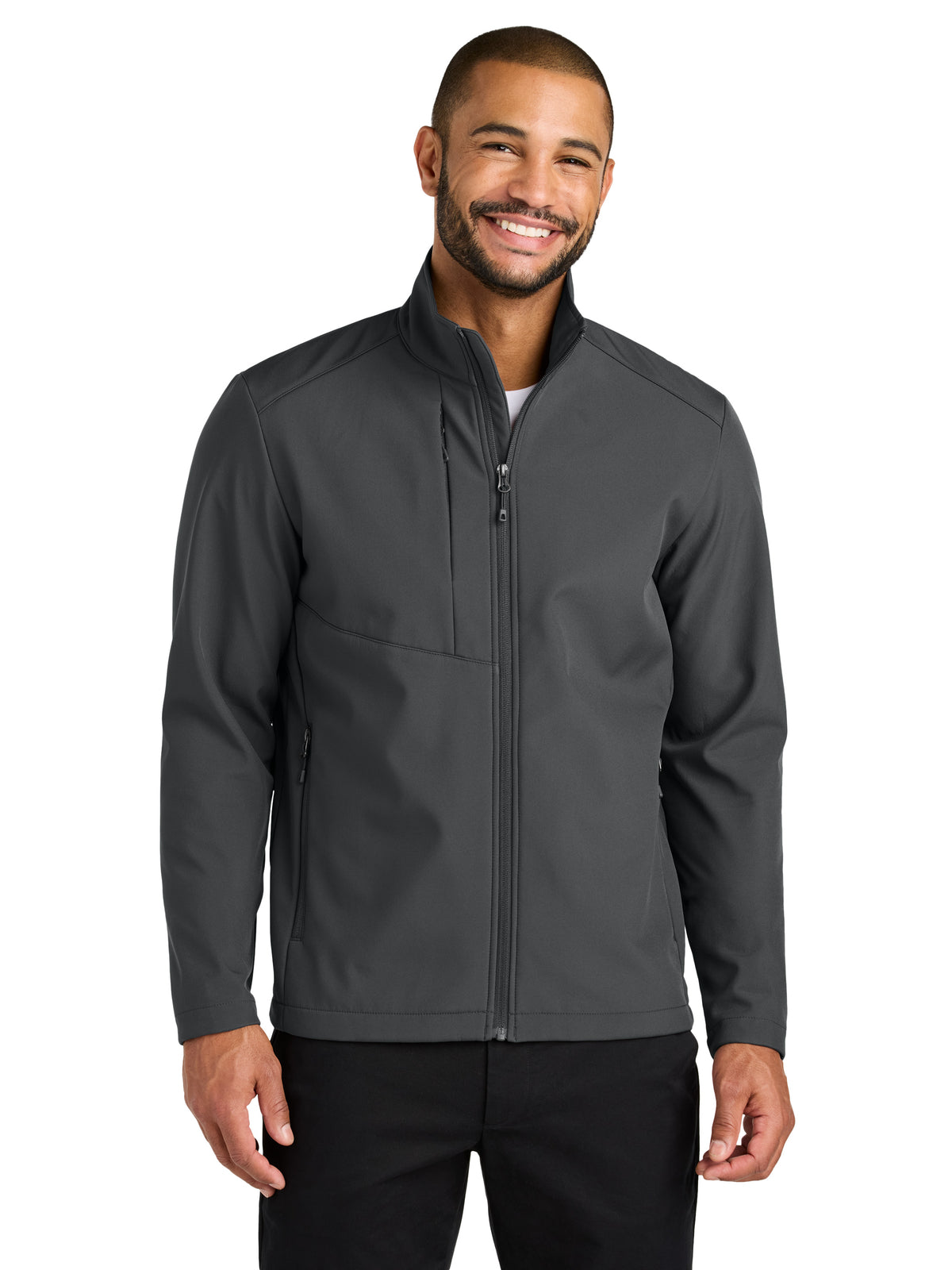 Men's Three-Pocket C-FREE Core Soft Shell Jacket - J720 - Grey Steel